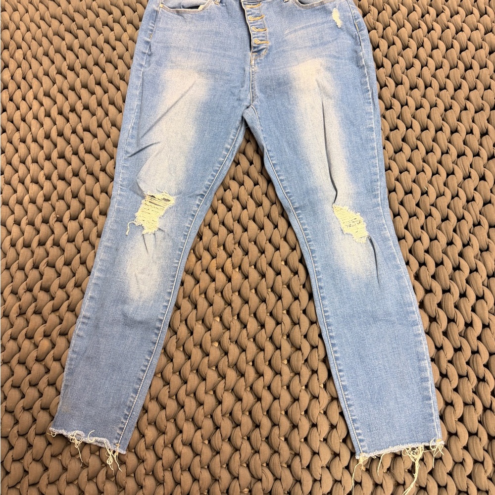 PacSun Light Blue Distressed Skinny Jeans